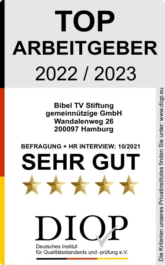 Bibel-TV ist Top Arbeitgeber